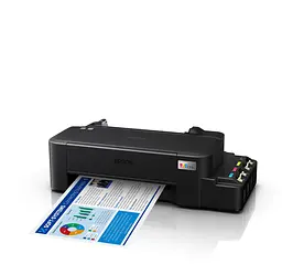 Принтер струменевий колірний A4 Epson L121, Black, 720х720 dpi, до 9/4.8 стор/хв, USB, вбудовані СНПЧ по 40 мл, чорнило 664 (C11CD76414) - мініатюра 6