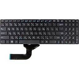 Клавіатура для ноутбука ASUS A52, K52, X54 (K52 version) чорний, чорний фрейм