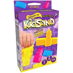 Набор креативного творчества Кинетический песок Danko Toys KidSand KS-05 мини, 200 г, укр Castles Violet