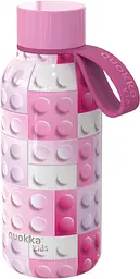 Термопляшка дитяча з силіконовою ручкою 330 мл Pink Bricks Quokka kuh0013870