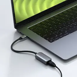 Адаптер Satechi USB-C 2.5 Gigabit Ethernet Space Gray (ST-AE25M) - мініатюра 6