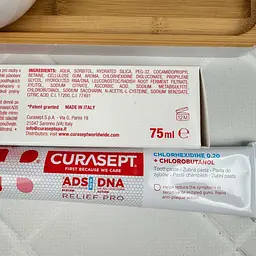 Зубна паста Curasept Relief PRO (заспокійлива) 0,20% хлоргексидин 75 мл - мініатюра 3