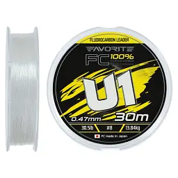 Флюорокарбон Favorite U1 FC 30 м 8.0/0.47 мм 30.5 lb/13.84 кг