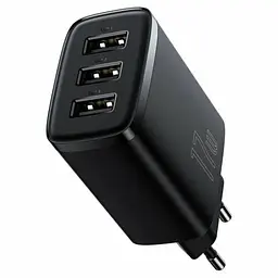 МЗП Compact 17W (3USB-A) (CCXJ02) Чорний Baseus teh0029582 - мініатюра 2