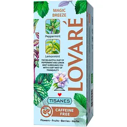 Чай Lovare Tisanes Magic Breeze з листя м'яти перцевої та м'яти лимонної 31.2 г (24 шт. х 1.3 г) - мініатюра 2