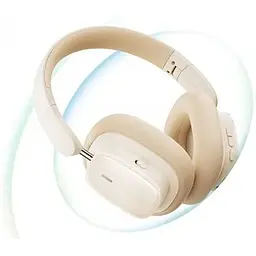Бездротові навушники Baseus Bowie H1i Noise-Cancellation Wireless Headphones повнорозмірні білі A00050402223-00 - мініатюра 2