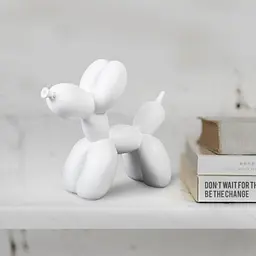 Статуетка декоративна МВМ My Home Пес з кульки біла (DH-ST-06 WHITE) - мініатюра 5