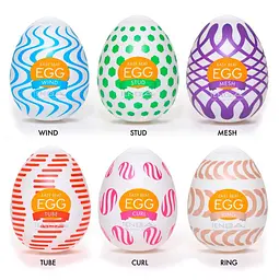 Набір мастурбаторів Tenga Egg Wonder Pack 6 шт. білий - мініатюра 2