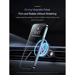 Автотримач Baseus C01 Magnetic Phone Holder Air Outlet Black [SUCC000101] [75261] - мініатюра 9