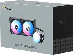 Водяне охолодження Ocypus Delta L24 V2 ARGB Black (DELTA-L24-BK2AAWNN02X-GL) - мініатюра 2