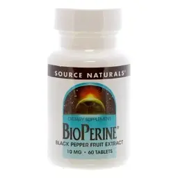 Трави Source Naturals Біоперин (Екстракт Чорного Перцю) 10мг, 60 таблеток (SN0643)