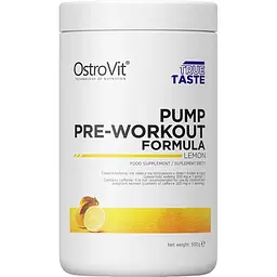 Передтренік OstroVit PUMP Pre-Workout Formula Lemon 500 г