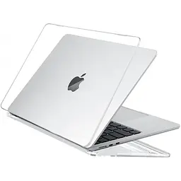Пластикова накладка (верх і низ) HardShell Case для Apple MacBook Air 15.3'' M2 A2941 2023 Crystal Transparent [98196] - мініатюра 2