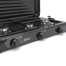 Плита газова Zilan ZLN0032 3 конфорки Black - мініатюра 3