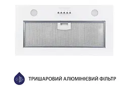 Витяжка Minola HBI 5262 WH GLASS 700 LED (повновбудована) - мініатюра 4