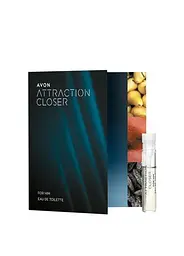 Листівка з пробним зразком Туалетної води Avon Attraction Closer для Нього, 0,6 мл - мініатюра 1