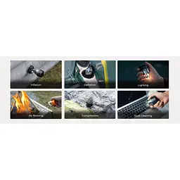 Насос-ліхтар кемпінговий Flextail Max Pump 3, чорний - мініатюра 8