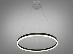 Люстра стельова LED Diasha D8174-600BK mmer D8174-600BK, 42W, чорний метал, для коридору, вітальні, кухні - мініатюра 2