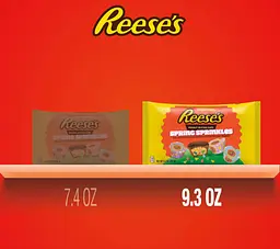 Шоколадні цукерки Reese's Peanut Butter Cups Miniatures with Spring Sprinkles 263г - мініатюра 7