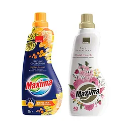 Суперконцентрований ополіскувач Sano Maxima Golden Sunset 1 л & Суперконцентрований ополіскувач Sano Floral Touch, 1 л (991402, 992027)