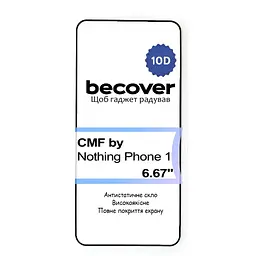 Скло захисне BeCover CMF by Nothing Phone 1 10D Black (713571) - мініатюра 4