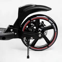 Самокат Best Scooter складаний 49х14х93-103 см Чорно-червоний 000231306 - мініатюра 5