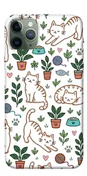 TPU чохол Demsky Cats pattern для Apple iPhone 11 Pro (5.8")