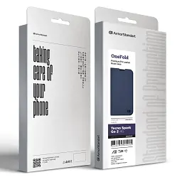 Чохол-книжка ArmorStandart OneFold Case для Tecno Spark Go 2 4G Dark Blue - мініатюра 7
