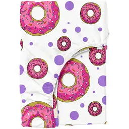 Простирадло Cosas на резинці 90х200 sweet donut, фіолетовий (SweetDonut_90x200x20)