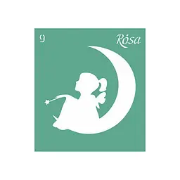 Багаторазовий трафарет Rosa 3625109 самоклеючий, №09, 9х10 см, серія "Love"