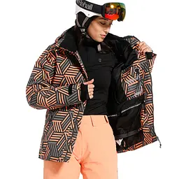 Жіноча куртка Rehall Kiki Womens 2023 XS Сірий-Рожевий - мініатюра 8