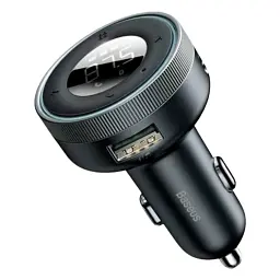 FM-трансмітер Baseus Enjoy Car Wireless MP3 Charger Wireless 5.0+5V/3.4A Black (CCLH-01) [61086]