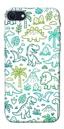 TPU чохол Demsky Dino pattern для Apple iPhone SE (2020)
