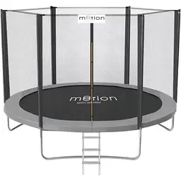 Батут Jumi Motion Sport Line 10ft (305см) з зовнішньою сіткою сірий