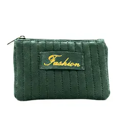 Косметичка жіноча плюшева Beauty Luxury 16 см×10,5 см WB-4010, Зелена