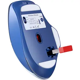 Мишка Defender Tisa GM-126, бездротова, ігрова, 1600 dpi., 7кн., 400 mAh, синьо-біла - мініатюра 5