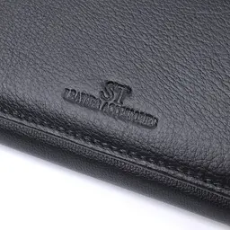 Класичний жіночий гаманець з натуральної шкіри ST Leather 22676 чорний - мініатюра 9