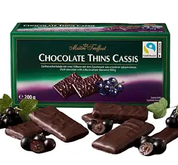 Шоколадні цукерки Maitre Truffout Chocolate Thins Cassis 200г - мініатюра 2