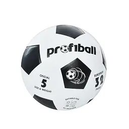 Футбольний м'яч Bambi «Profiball» VA 0014-1(Black), розмір №5, гума