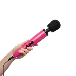 Вібромасажер DOXY Original Pink, дуже потужний, живлення 220В, пульсівні вібрації - мініатюра 5