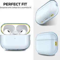 Чохол AhaStyle Transparent Case для Airpods Pro 2 Blue [133862] - мініатюра 5