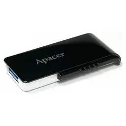Флеш-накопичувач Apacer USB 3.2 Gen 1 AH350 64Gb чорний AP64GAH350B-1