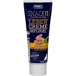 Крем-ласощі для собак Dr.Clauder's Snack IT Liver creme Poultry з печінкою домашньої птиці