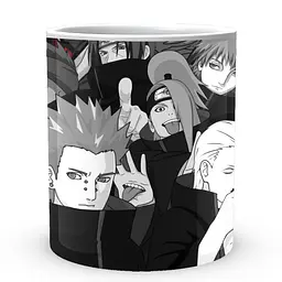 Кухоль GeekLand Наруто Naruto Антагоністи Акацукі чорно-біле NA.02.588 330 мл білий - мініатюра 2