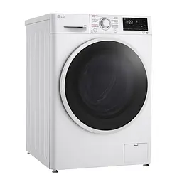 Пральна машина LG фронтальна, 9кг, 1400, A+++, 57см, дисплей, пара, інвертор, білий (F4V3VS7WW) - мініатюра 2