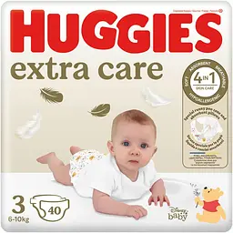 Підгузки Huggies Extra Care 3, 6-10 кг 40 шт.