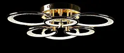 Люстра стельова LED Splendid Ray LT98120/3+3, 160W, золота, сучасний стиль з пультом - мініатюра 4