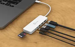 USB-Хаб j5create JCD373EW-N, USB Type-C 6-в-1 (JCD373EW-N) - мініатюра 6