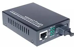 Медіаконвертер Merlion 10/100Base-TX to 100Base-F 1310нм, SM, SC/RJ-45, 25 км + БЖ (HTB-3100A / 1310_WDM)