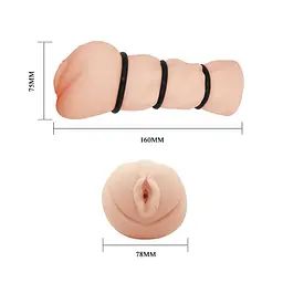 Мастурбатор Crazy Bull Pocket Pussy 3D (тілесний) - мініатюра 3